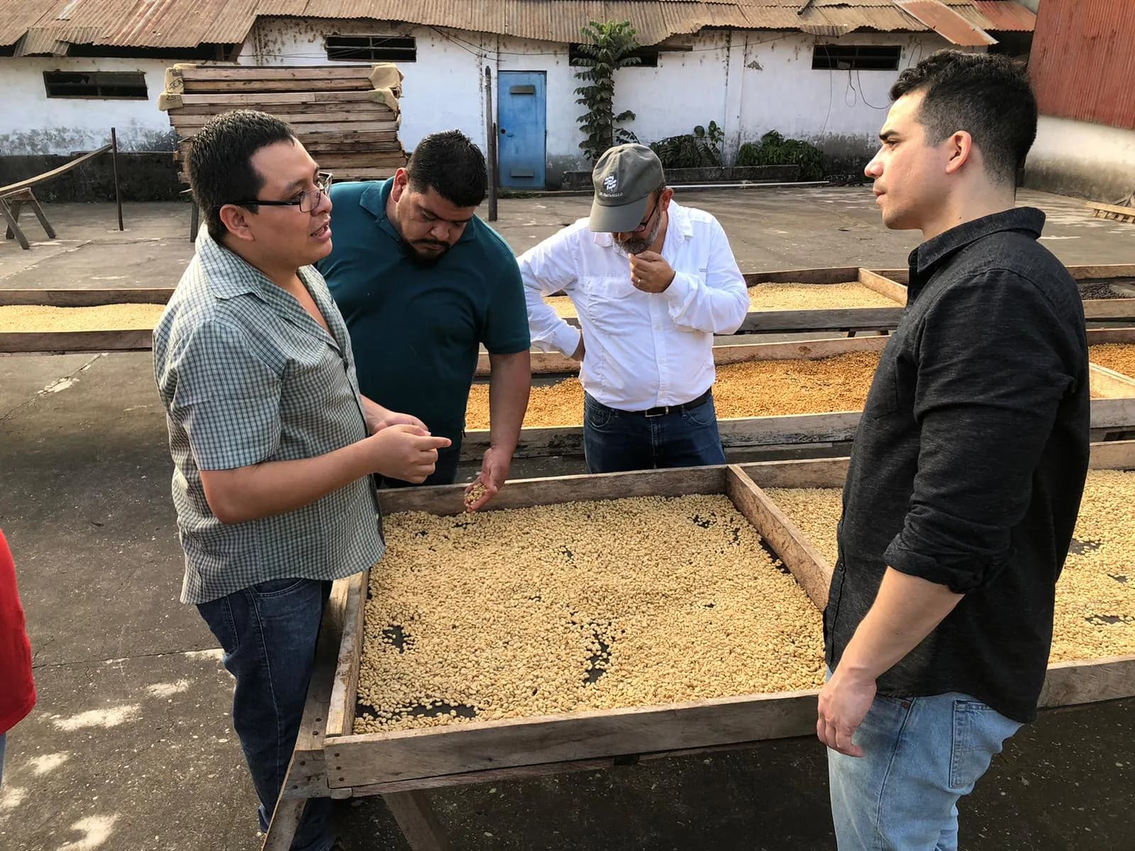 Daniel en la finca El Platanillo, la primera en certificarse con Rainforest Alliance